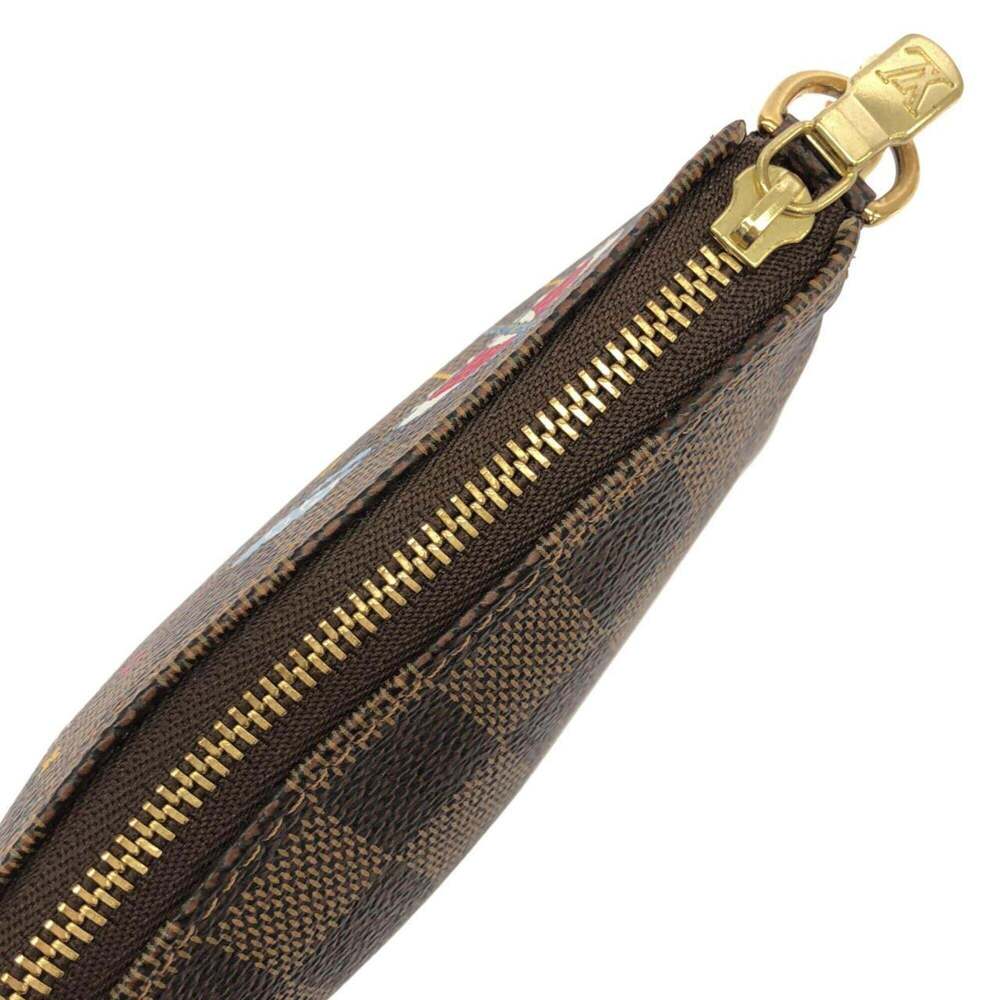 LOUIS VUITTON Authentic Brown Damier Pochette Pouch - Picture 4 of 7